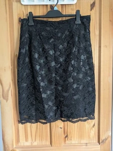 Kaleidoscope black high rise midi pencil skirt, Size 16 - Picture 1 of 3