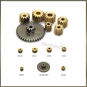 Mod 0.5 Transmission Spur Gear 8-16Teeth Metal Brass RC Model Car Boat Toy Motor - Picture 1 of 3