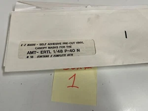 Juegos de máscaras con dosel e interior AMT/Ertl 1/48 P-40 kit de avión - Imagen 1 de 1