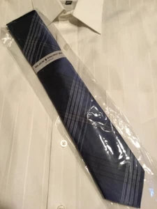 Cravatta uomo nera marrone 100% seta - Foto 1 di 4