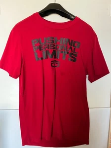 Tapout T-Shirt Uomo M Rosso Spingere Limiti Personali MMA Palestra Allenamento - Foto 1 di 9