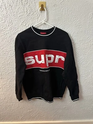 Supreme Piping Cuello Redondo - Negro/Rojo - Talla Pequeña Foto 1 de 3