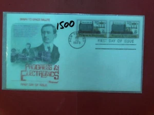 U. S. Stamp FDC # 1500 - Progress Electronics - Fleetwood cachet- comb. shipping - Picture 1 of 1