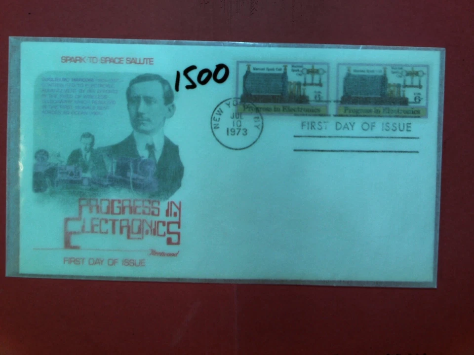 U. S. Stamp FDC # 1500 - Progress Electronics - Fleetwood cachet- comb. shipping - Image 1 of 1