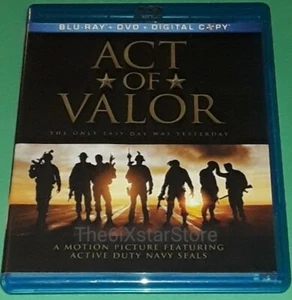 ACT OF VALOR Blu-ray DVD Disc - 2012 ACTION Thriller War 2 Disc Set Military CIA - Picture 1 of 1