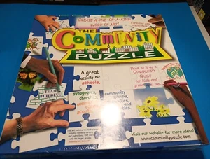 Biggwood The Community Puzzle 48pc Blank White Paintable Sealed NIB FREESHIP  - Picture 1 of 1