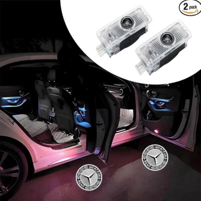 LED Door Projector Puddle Courtesy Light For Mercedes-Benz CLA 2013-2019 - Imagem 1 de 4