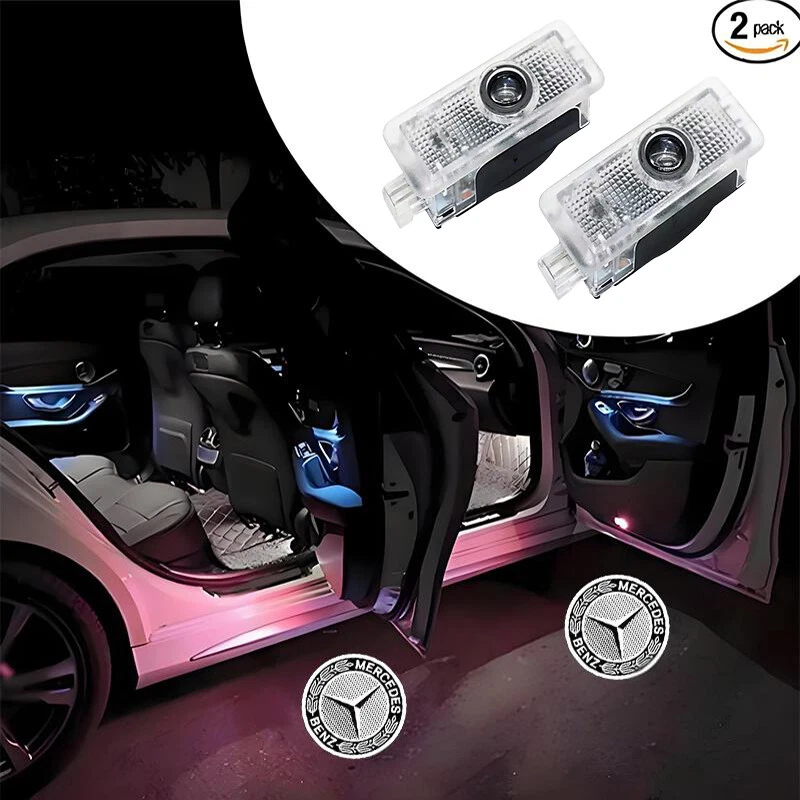 LED Door Projector Puddle Courtesy Light For Mercedes-Benz CLA 2013-2019 — 第 1/4 张图片