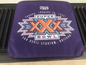1996 Super Bowl XXX Commemorative Seat Cushion Dallas vs Pittsburgh - Picture 1 of 6