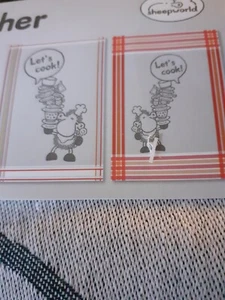 2 Geschirrtücher SHEEPWORLD Let's Cook! 100 % Baumwolle neu - Bild 1 von 3