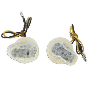 Clear Flush Mount For Yamaha YZF R3 R6 R1 Light FZ6 FZ1 LED Turn Signal Marker - Bild 1 von 3