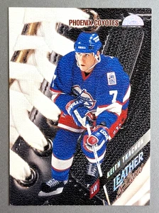 Keith Tkachuk 1996-97 Donruss Leaf Leather & Laces #2 of 20 Winnipeg 2188/5000 - Picture 1 of 2
