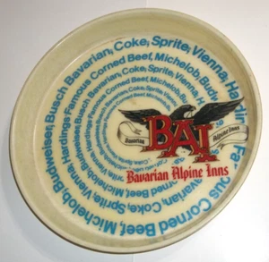 Vintage Bavarian Alpine Inns 14" Beer Serving Tray - Picture 1 of 4