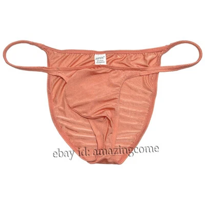 Hombres Bikini Calzoncillos Brillantes Mejorar Abultado Bolsa Ropa Interior Hombre Acanalado Calzoncillos Escasa Foto 1 de 4