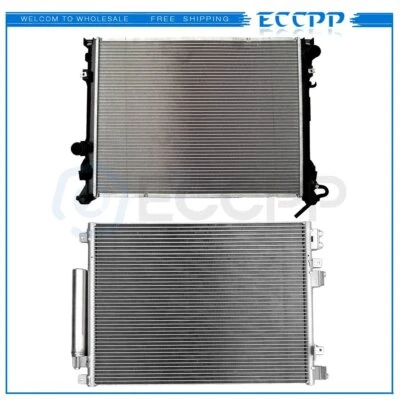 Aluminum Radiator & AC Condenser Cooling Kit For 2007-2009 Chrysler 300 5.7L V8 Foto 1 de 4