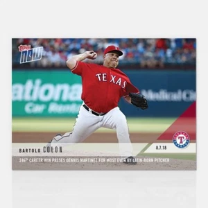 2018 TOPPS NOW #570 BARTOLO COLON MOST WINS EVER BY LATIN BORN PITCHER - Picture 1 of 2