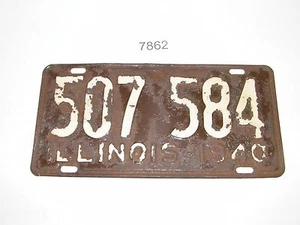 1940 Illinois IL Nummernschild 507 584 - Bild 1 von 2