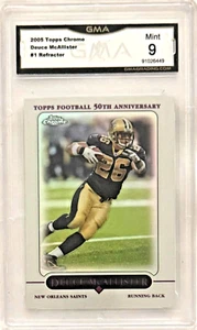 2005 Topps Chrome #1 Deuce Mcallister Refractor GMA 9 - Picture 1 of 2