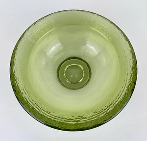 Fire & Light Recycled Glass 10.5" Wide Lipped Bowl Olive Green 1st Quality - Picture 1 of 11