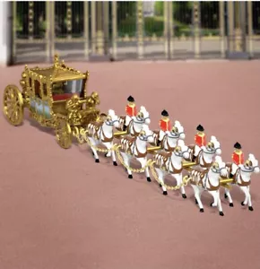 Matchbox 2023 Coronation King Charles III Gold State Coach RLC Queen UK - Picture 1 of 8