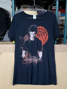 Twilight New Moon Film Movie Jacob Taylor Lautner Black Shirt Women's Size 2XL - Picture 1 of 18