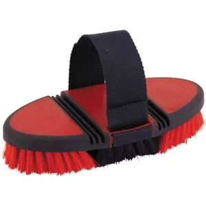 ELDORADO Kardätsche SOFTTOUCH - rot/navy Pferde Bürste Pflege Pferdebürste - Bild 1 von 1
