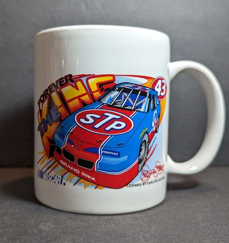 Vintage John Andretti Richard Petty Racing Mug Gold Stripe VTG 90s NASCAR Cover
