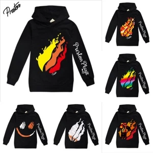 Kids Prestonplayz Game Long Sleeve Hoodie Youtube Hoody Jumper Top Sweatshirt - Picture 1 of 13