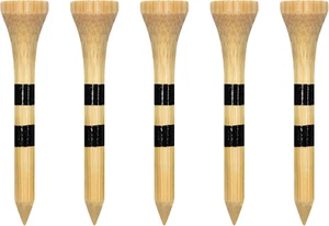 Wooden Golf Tees 3-1/4", 2-3/4", 2-1/8", 1-1/2" Available, 100 Count (Natural Co - Picture 1 of 12