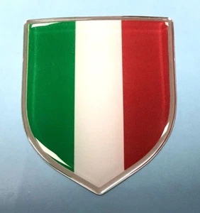PEGATINA ESCUDO BANDERA ITALIANA 59 mm - CON ACABADO DE GEL ABOVEDADO DE ALTO BRILLO - ITALIA - Imagen 1 de 3