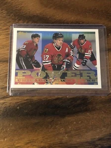 1995-96 Topps Hockey Power Lines # 4 PL Poulin / Roenick / Amonte - Imagen 1 de 2