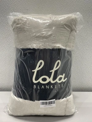 Lola Blankets 50 x 60 Medium Antique Ivory Faux Fur Blanket - Image 1 of 4