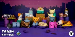 TRASH KITTIES BLIND BOX SERIE 2 CUSTODIA COMPLETA DI 9 FIGURINE VINILE 100% MORBIDE - Foto 1 di 1