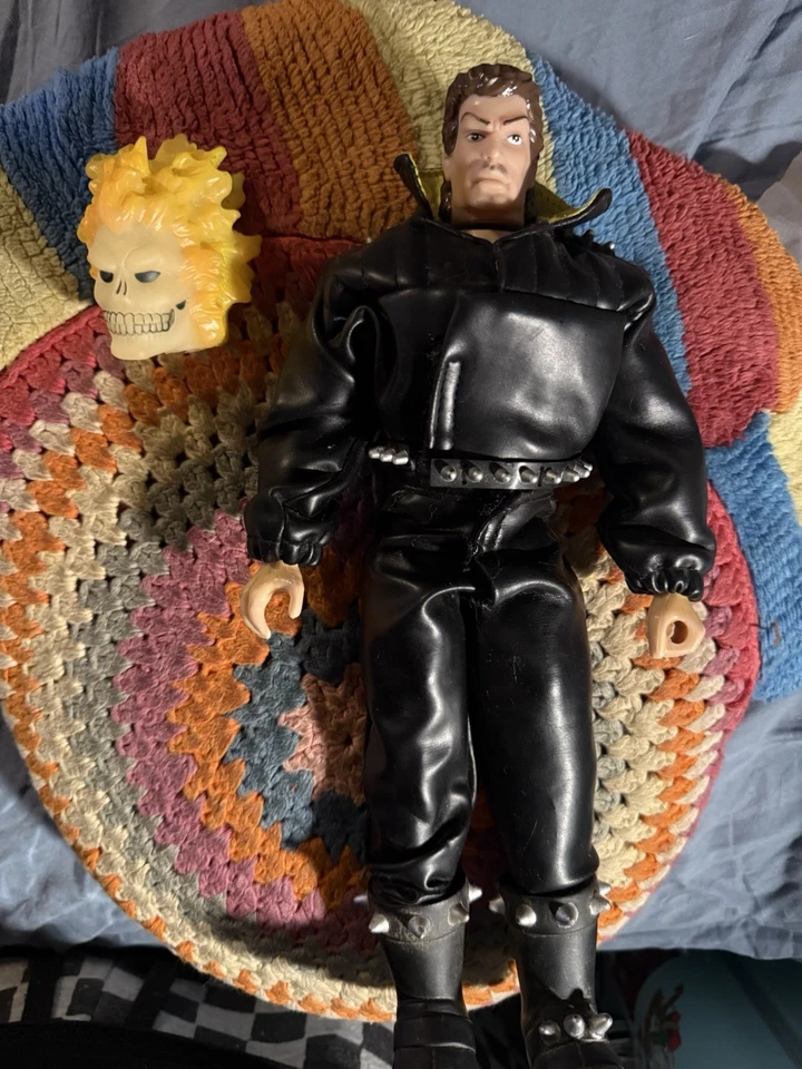 Figura de acción ToyBiz 1995 vintage Marvel Ghost Rider Johnny Blaze Foto 1 de 3