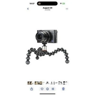 JOBY JB01516-BWW GorillaPod 500 Action Flexible Tripod Stand for GoPro Action... - Image 1 of 4