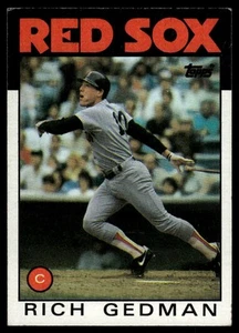 1986 Topps #375 Rich Gedman - Picture 1 of 2