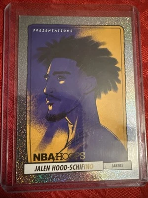 Jalen Hood-Schifino 2023-24 Panini NBA Hoops Presentations Lakers #14 SSP  - Image 1 of 2