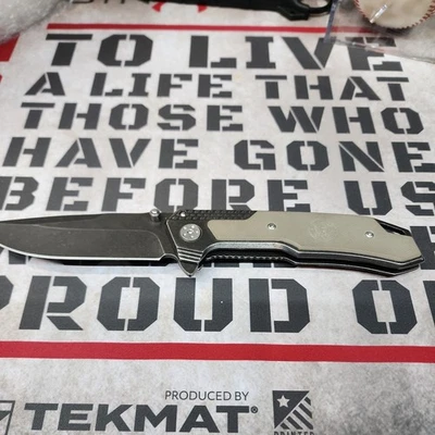  Cuchillo Plegable Smith & Wesson SW609 3.55" Alto Carbono Hoja Inoxidable Forro Bloqueo Foto 1 de 4