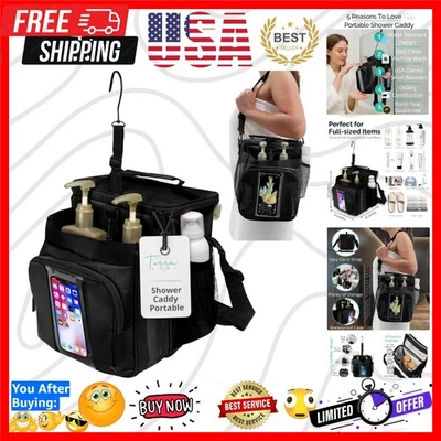 Bolso Carrito de Ducha Portátil XL - Esenciales para Dormitorio Universitario para Hombres, Mujeres, S... Foto 1 de 4