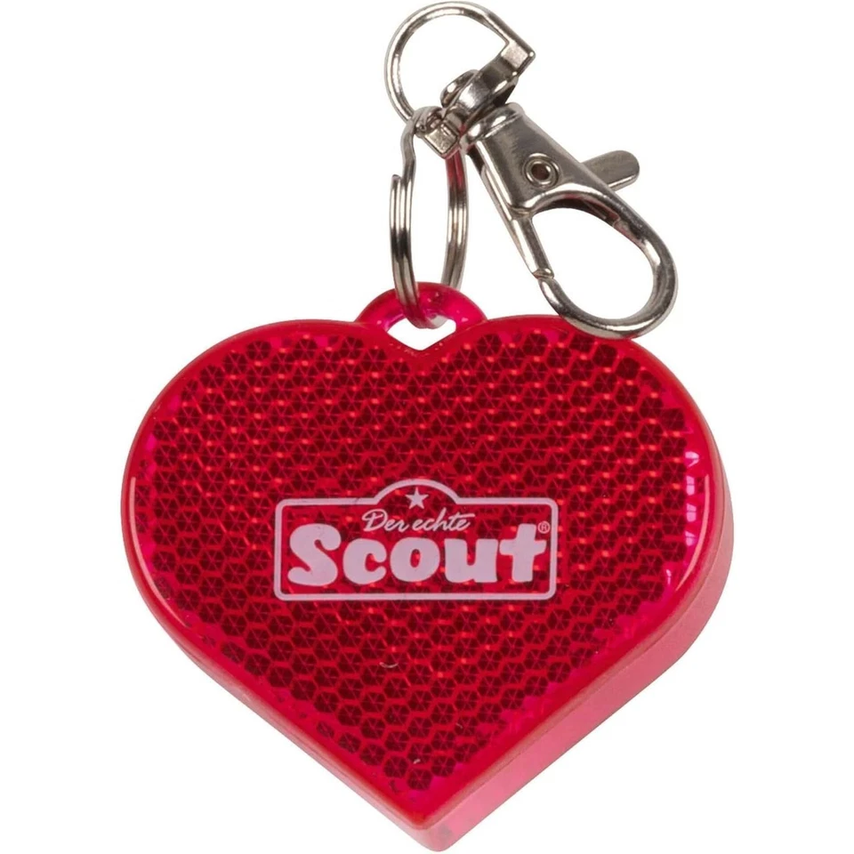 SCOUT Schulranzen Blinker Herz pink Dauerlicht Blinklicht einstellbar Sicherheit
