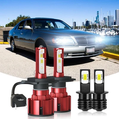 Combo faros LED haz alto/bajo + bombillas antiniebla para Infiniti Q45 1997 1998 Foto 1 de 4