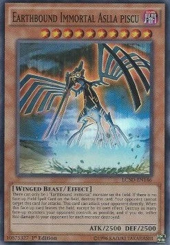 YuGiOh Earthbound Immortal Aslla piscu LC5D-EN146 Super Rare Amerikanisch NM 1st - Bild 1 von 2