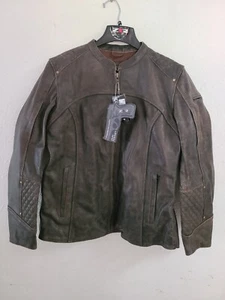 Z1R Women's Chimay Motorcycle Riding Jacket Brown XL - Picture 1 of 4