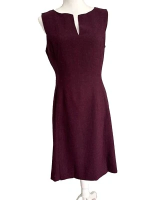 Vestido Vaina Marc NY Andrew Marc IMPRESIONANTE MANGAS Ciruela/Púrpura Ajustado Talla 8 Nuevo con Etiquetas Foto 1 de 4