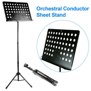 Folding sheet music stand heavy duty Foldable music book stand Adjustable Black - Picture 1 of 11