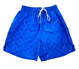 Vintage HIGH FIVE Athletic Nylon Soccer Shorts Blue Shadowbox Unisex Adult - Picture 1 of 3