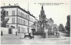 CLERMONT-FERRAND 63 Quartier général et Fontaine CPA non circulée vers 1910-20 - Picture 1 of 2