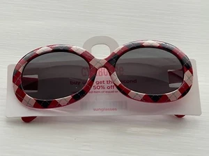 Gymboree Girls Homecoming Kitty Red Argyle Sunglasses Size 4 years and up New - Picture 1 of 6