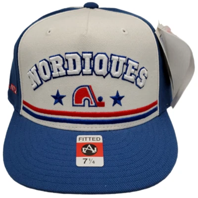 Sombrero ajustado vintage Quebec Nordiques billete plano cosido logotipo Copa Foto 1 de 3