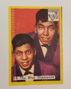 The Blue Diamonds Vlinder Matchbox Labels Trading Cards Film Music Stars B - Picture 1 of 2